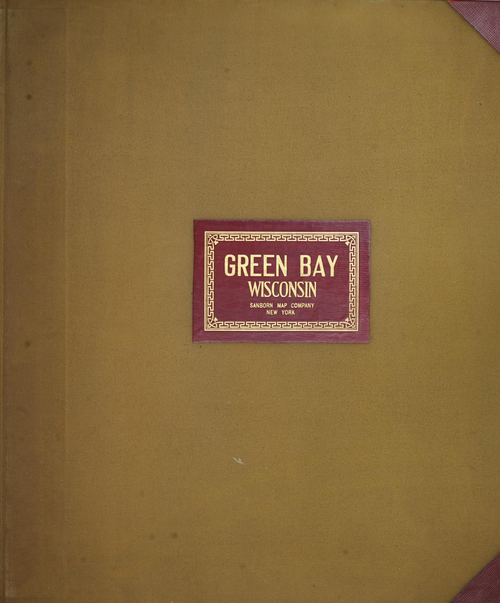 Sanborn Fire Insurance Map from Green Bay, Brown County, Wisconsin (1951), Sheet #0001 - Historic Sanborn Fire Insurance Map Print, vintage old map wall art, antique decor, genealogy gift, Wisconsin Wisconsin map