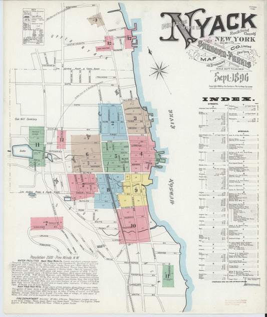 Sanborn Fire Insurance Map from Nyack, Rockland County, New York. (1896), Sheet #0000