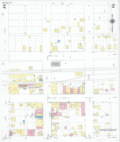 Sanborn Fire Insurance Map from Houston, Houston County, Minnesota (1950), Sheet #0002 - Complete Map Set gallery image, historic Sanborn map, vintage wall art, Minnesota Minnesota
