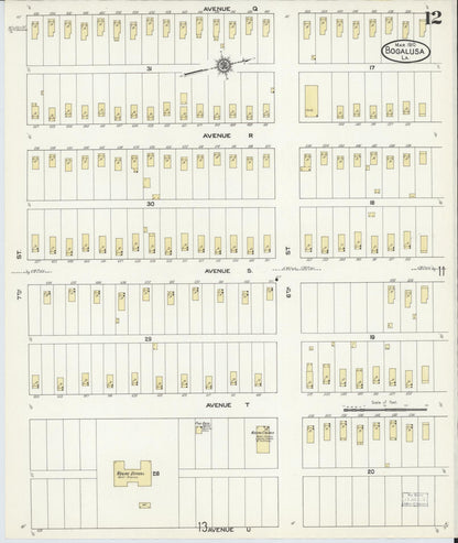 Sanborn Fire Insurance Map from Bogalusa, Washington Parish, Louisiana (1910), Sheet #0012 - Complete Map Set gallery image, historic Sanborn map, vintage wall art, Louisiana Louisiana