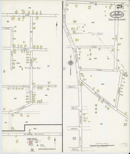 Sanborn Fire Insurance Map from La Grange, Troup County, Georgia (1921), Sheet #0029 - Complete Map Set gallery image, historic Sanborn map, vintage wall art, Georgia Georgia