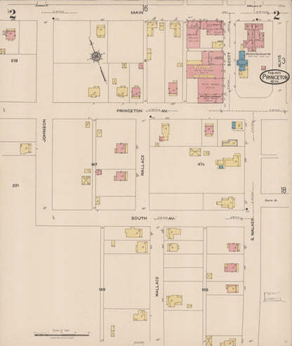 Sanborn Fire Insurance Map from Princeton, Mercer County, West Virginia (1923), Sheet #0002 - Complete Map Set gallery image, historic Sanborn map, vintage wall art, West Virginia West Virginia