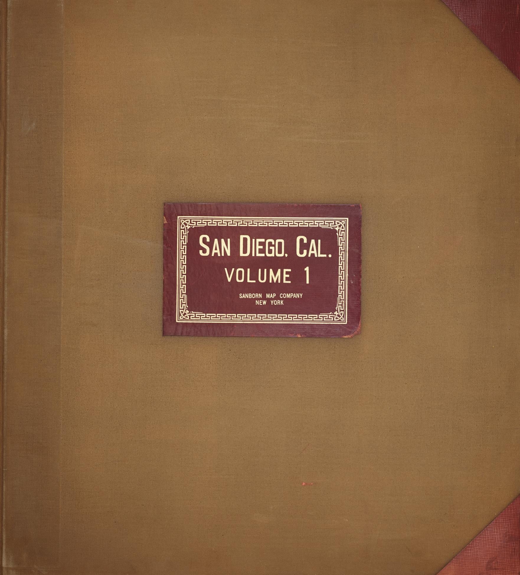Sanborn Fire Insurance Map from San Diego, San Diego County, California (1950), Sheet #0001 - Complete Map Set gallery image, historic Sanborn map, vintage wall art, California California