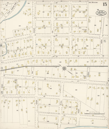 Sanborn Fire Insurance Map from Dayton, Columbia County, Washington (1916), Sheet #0015 - Complete Map Set gallery image, historic Sanborn map, vintage wall art, Washington Washington