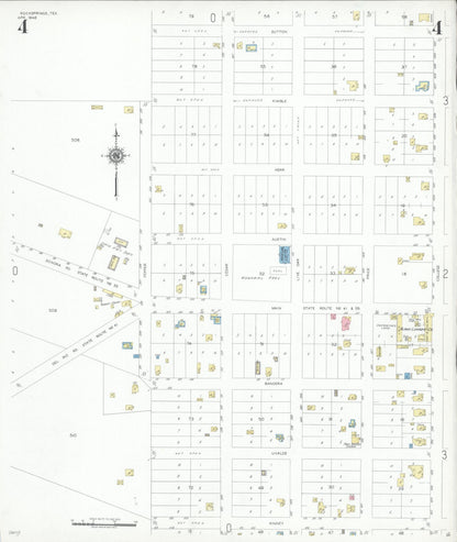 Sanborn Fire Insurance Map from Rocksprings, Edwards County, Texas (1948), Sheet #0004 - Complete Map Set gallery image, historic Sanborn map, vintage wall art, Texas Texas