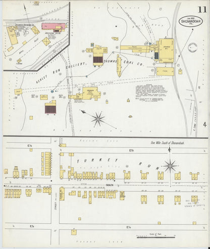 Sanborn Fire Insurance Map from Shenandoah, Schuylkill County, Pennsylvania (1902), Sheet #0011 - Complete Map Set gallery image, historic Sanborn map, vintage wall art, Pennsylvania Pennsylvania