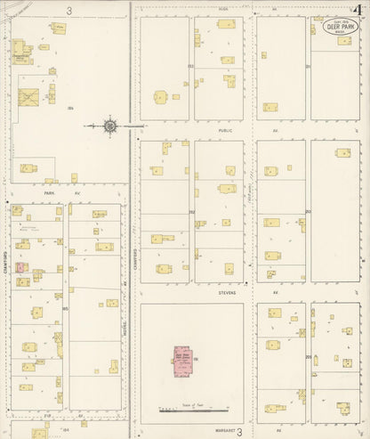 Sanborn Fire Insurance Map from Deer Park, Spokane County, Washington (1915), Sheet #0004 - Complete Map Set gallery image, historic Sanborn map, vintage wall art, Washington Washington