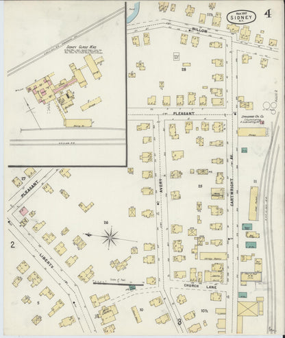 Sanborn Fire Insurance Map from Sidney, Delaware County, New York (1897), Sheet #0004 - Complete Map Set gallery image, historic Sanborn map, vintage wall art, Sidney Delaware