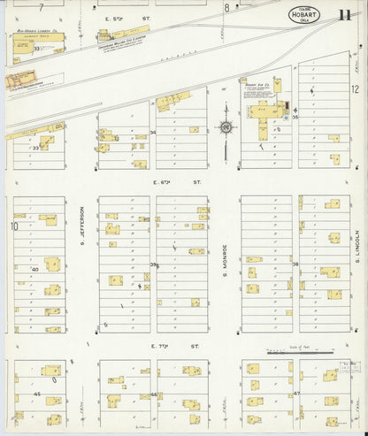 Sanborn Fire Insurance Map from Hobart, Kiowa County, Oklahoma (1916), Sheet #0011 - Complete Map Set gallery image, historic Sanborn map, vintage wall art, Oklahoma Oklahoma