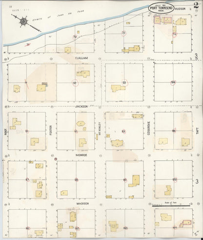 Sanborn Fire Insurance Map from Port Townsend, Jefferson County, Washington (1949), Sheet #0002 - Complete Map Set gallery image, historic Sanborn map, vintage wall art, Washington Washington