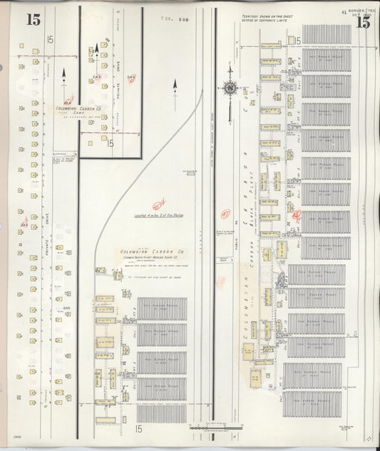 Sanborn Fire Insurance Map from Borger, Hutchinson County, Texas (1950), Sheet #0015 - Historic Sanborn Fire Insurance Map Print, vintage old map wall art, antique decor, genealogy gift, Texas Texas map