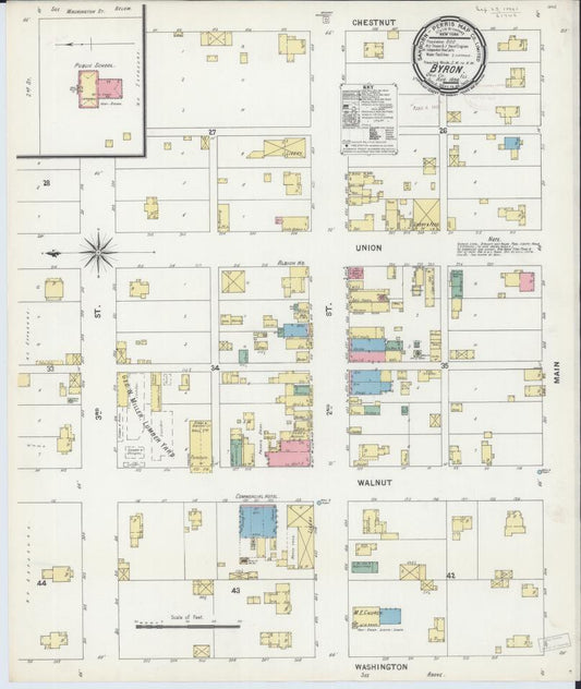 Sanborn Fire Insurance Map from Byron, Ogle County, Illinois. (1899) – Map View