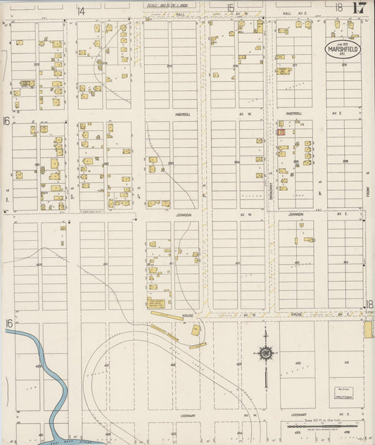 Sanborn Fire Insurance Map from Marshfield, Coos County, Oregon (1920), Sheet #0017 - Historic Sanborn Fire Insurance Map Print, vintage old map wall art, antique decor, genealogy gift, Oregon Oregon map