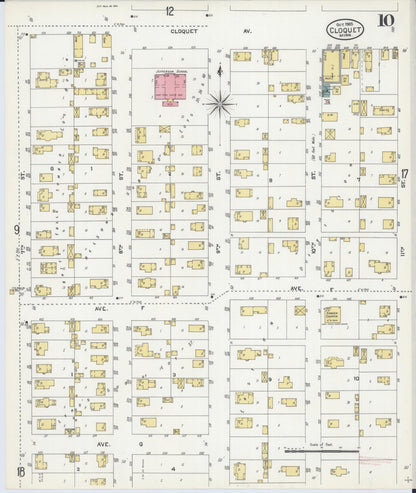 Sanborn Fire Insurance Map from Cloquet, Carlton County, Minnesota (1905), Sheet #0010 - Complete Map Set gallery image, historic Sanborn map, vintage wall art, Minnesota Minnesota