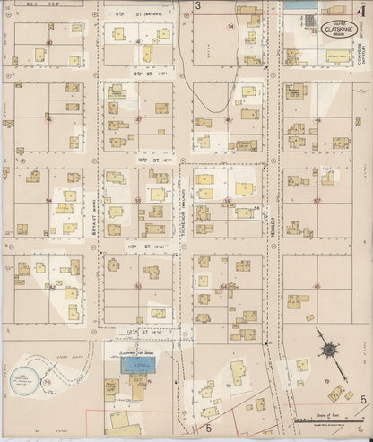 Sanborn Fire Insurance Map from Clatskanie, Columbia County, Oregon (1943), Sheet #0004 - Complete Map Set gallery image, historic Sanborn map, vintage wall art, Oregon Oregon