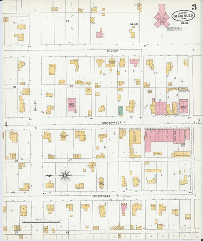 Sanborn Fire Insurance Map from Saint Charles, Winona County, Minnesota (1904), Sheet #0003 - Complete Map Set gallery image, historic Sanborn map, vintage wall art, Minnesota Minnesota