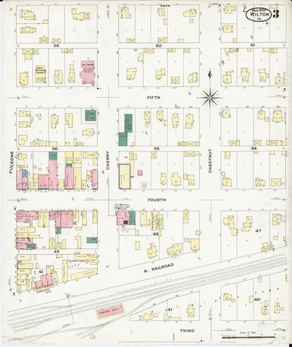 Sanborn Fire Insurance Map from Wilton Junction, Muscatine County, Iowa (1909), Sheet #0003 - Historic Sanborn Fire Insurance Map Print