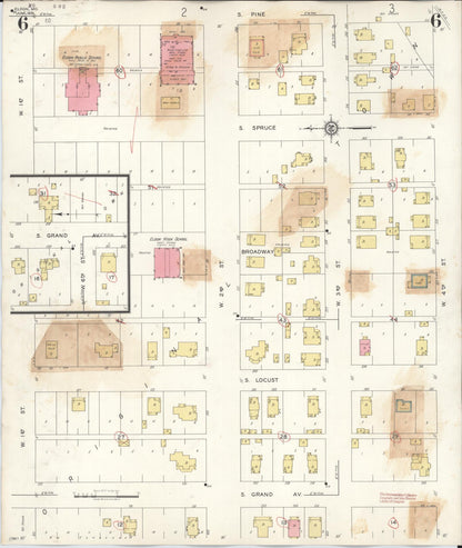 Sanborn Fire Insurance Map from Eldon, Miller County, Missouri (1941), Sheet #0006 - Complete Map Set gallery image, historic Sanborn map, vintage wall art, Missouri Missouri