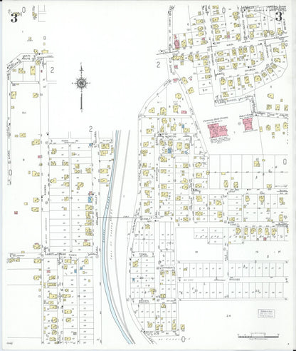 Sanborn Fire Insurance Map from Corning, Perry County, Ohio (1950), Sheet #0003 - Historic Sanborn Fire Insurance Map Print, vintage old map wall art, antique decor, genealogy gift, Ohio Ohio map