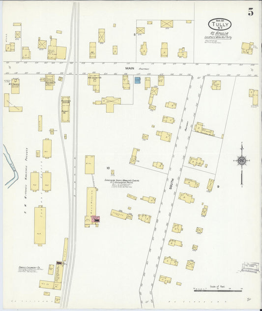 Sanborn Fire Insurance Map from Tully, Onondaga County, New York (1911), Sheet #0005 - Historic Sanborn Fire Insurance Map Print, vintage old map wall art, antique decor, genealogy gift, New York New York map
