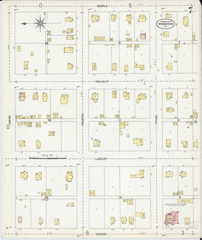 Sanborn Fire Insurance Map from Momence, Kankakee County, Illinois (1907), Sheet #0007 - Complete Map Set gallery image, historic Sanborn map, vintage wall art, Illinois Illinois