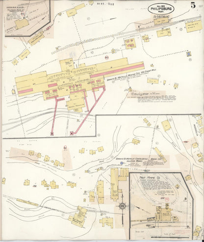 Sanborn Fire Insurance Map from Philipsburg, Granite County, Montana (1932), Sheet #0005 - Complete Map Set gallery image, historic Sanborn map, vintage wall art, Montana Montana