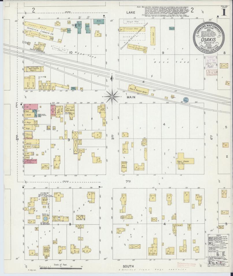 Sanborn Fire Insurance Map from Osakis, Douglas and Todd Counties, Minnesota. (1903) – Map View