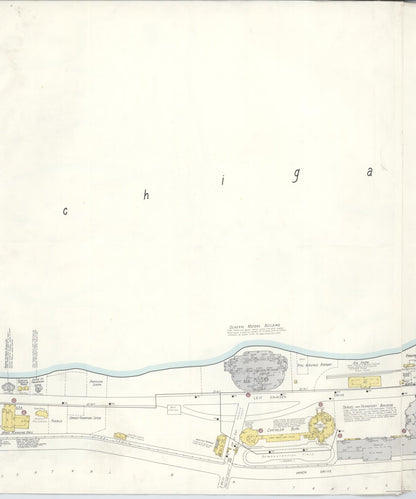 Sanborn Fire Insurance Map from Chicago, Cook County, Illinois (Unknown), Sheet #0004 - Historic Sanborn Fire Insurance Map Print, vintage old map wall art, antique decor, genealogy gift, Illinois Illinois map