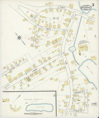 Sanborn Fire Insurance Map from Rockport, Essex County, Massachusetts (1917), Sheet #0003 - Complete Map Set gallery image, historic Sanborn map, vintage wall art, Massachusetts Massachusetts