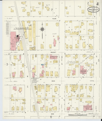 Sanborn Fire Insurance Map from Tipp City, Miami County, Ohio (1911), Sheet #0004 - Complete Map Set gallery image, historic Sanborn map, vintage wall art, Ohio Ohio