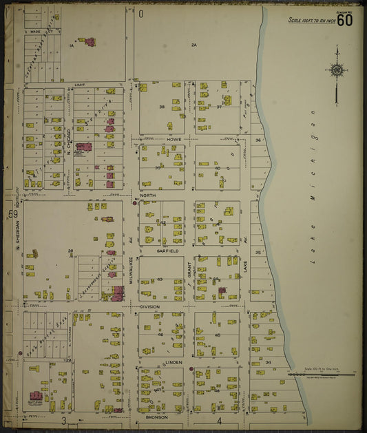 Sanborn Fire Insurance Map from Kenosha, Kenosha County, Wisconsin. (1918), Sheet 64