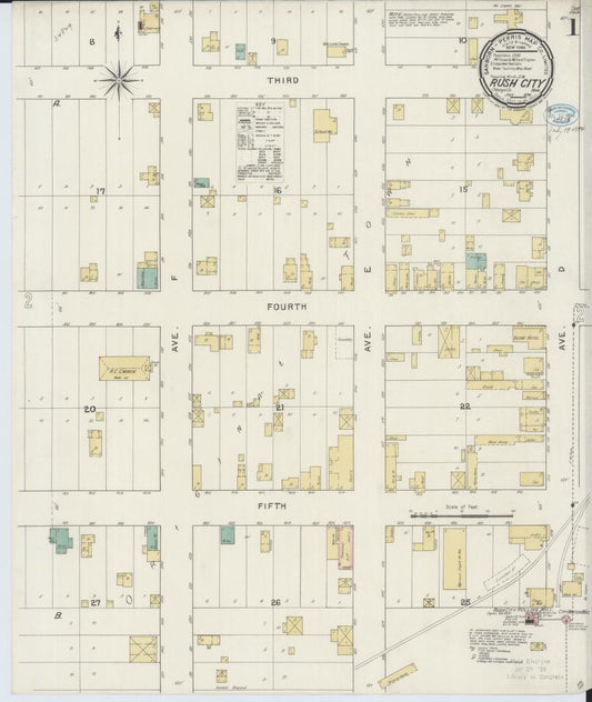 Sanborn Fire Insurance Map from Rush City, Chisago County, Minnesota. (1894) – Map View