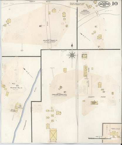 Sanborn Fire Insurance Map from Arlington, Snohomish County, Washington (1940), Sheet #0010 - Complete Map Set gallery image, historic Sanborn map, vintage wall art, Washington Washington
