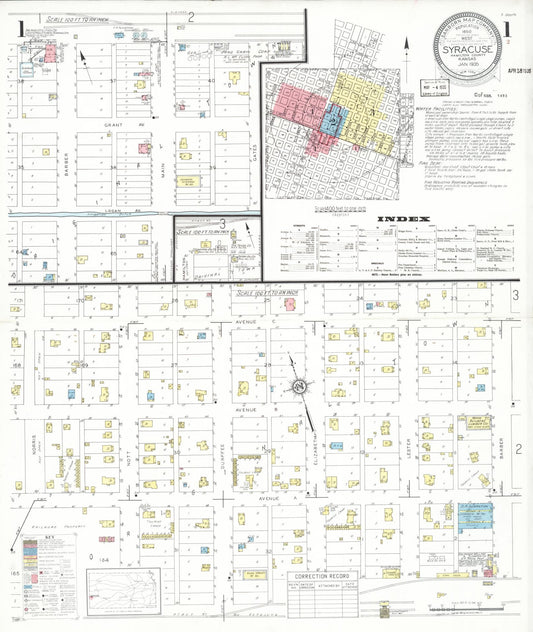 Sanborn Fire Insurance Map from Syracuse, Hamilton County, Kansas. (1935) – Historic Sanborn Fire Insurance Map Print