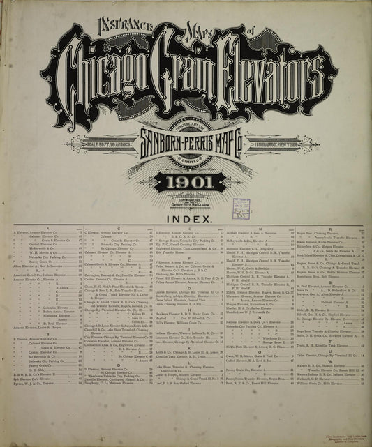 Sanborn Fire Insurance Map from Chicago, Cook County, Illinois (Unknown), Sheet #0001 - Historic Sanborn Fire Insurance Map Print, vintage old map wall art, antique decor, genealogy gift, Illinois Illinois map