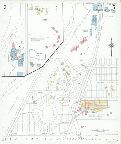 Sanborn Fire Insurance Map from Lewiston, Niagara County, New York (1940), Sheet #0007 - Complete Map Set gallery image, historic Sanborn map, vintage wall art, New York New York