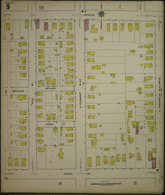 Sanborn Fire Insurance Map from Kenosha, Kenosha County, Wisconsin. (1918), Sheet 13