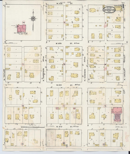 Sanborn Fire Insurance Map from Lexington, Dawson County, Nebraska (1943), Sheet #0004 - Complete Map Set gallery image, historic Sanborn map, vintage wall art, Nebraska Nebraska