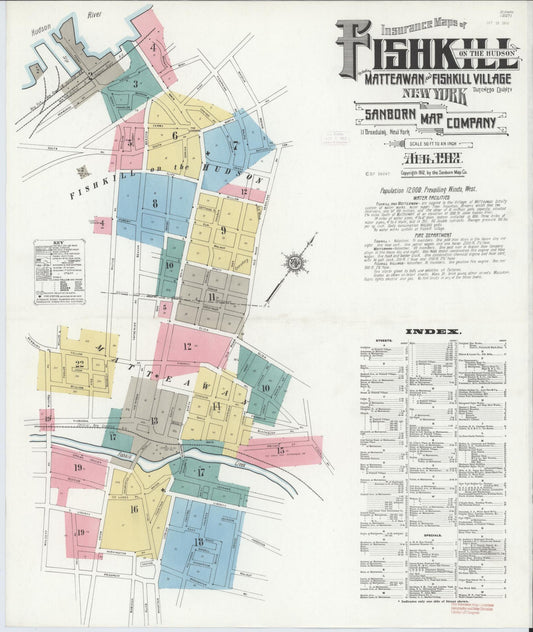Sanborn Fire Insurance Map from Fishkill-on-the-hudson, Dutchess County, New York. (1912) – Historic Sanborn Fire Insurance Map Print