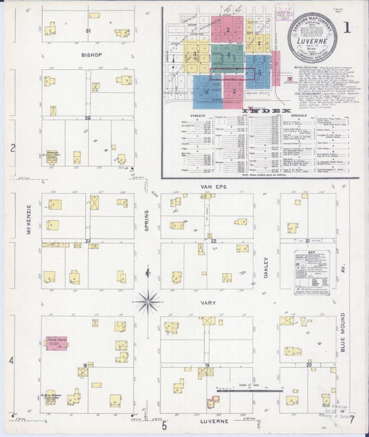 Sanborn Fire Insurance Map from Luverne, Rock County, Minnesota. (1907) – Map View