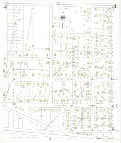 Sanborn Fire Insurance Map from Hartley, O'Brien County, Iowa (1948), Sheet #0004 - Historic Sanborn Fire Insurance Map Print