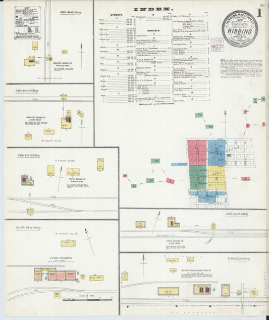 Sanborn Fire Insurance Map from Hibbing, Saint Louis County, Minnesota. (1904) – Map View
