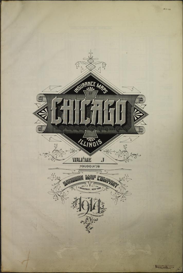 Sanborn Fire Insurance Map from Chicago, Cook County, Illinois. (1914) – Map View