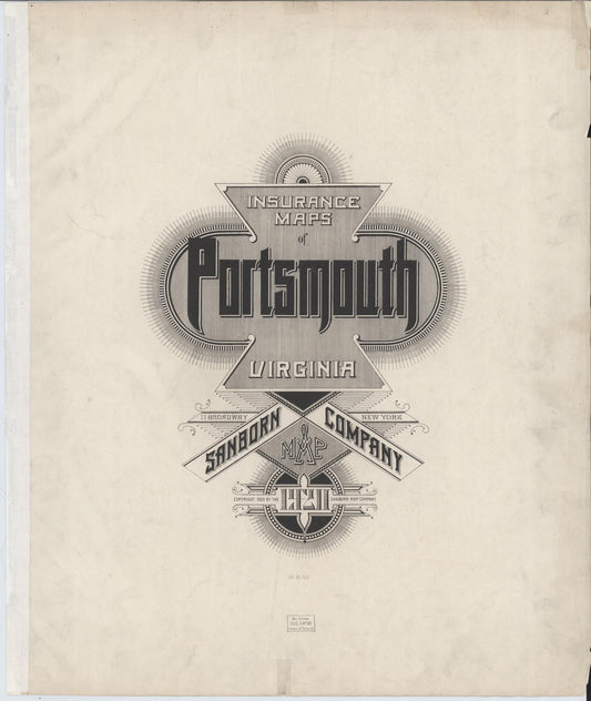 Sanborn Fire Insurance Map from Portsmouth, Independent Cities, Virginia. (1920) – Historic Sanborn Fire Insurance Map Print