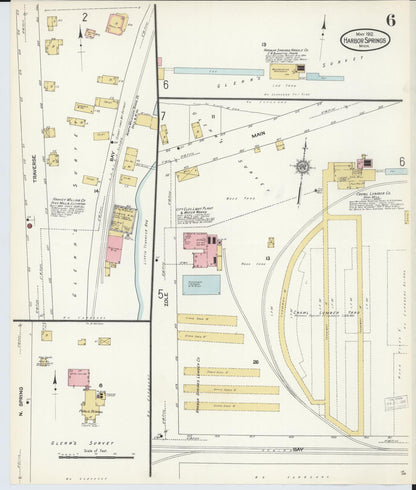 Sanborn Fire Insurance Map from Harbor Springs, Emmet County, Michigan (1912), Sheet #0006 - Complete Map Set gallery image, historic Sanborn map, vintage wall art, Michigan Michigan