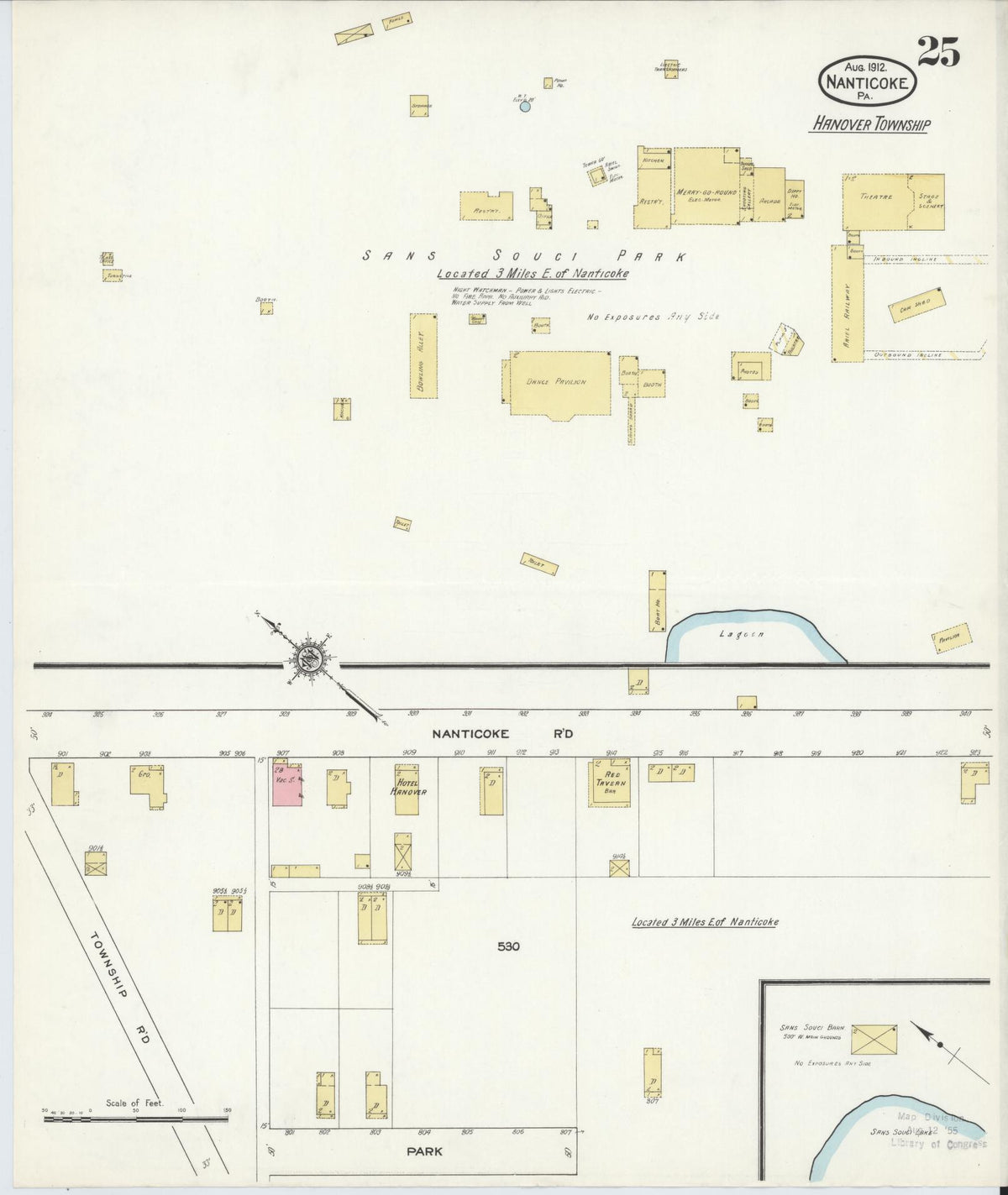 Sanborn Fire Insurance Map from Nanticoke, Luzerne County, Pennsylvania (1912), Sheet #0025 - Complete Map Set gallery image, historic Sanborn map, vintage wall art, Pennsylvania Pennsylvania