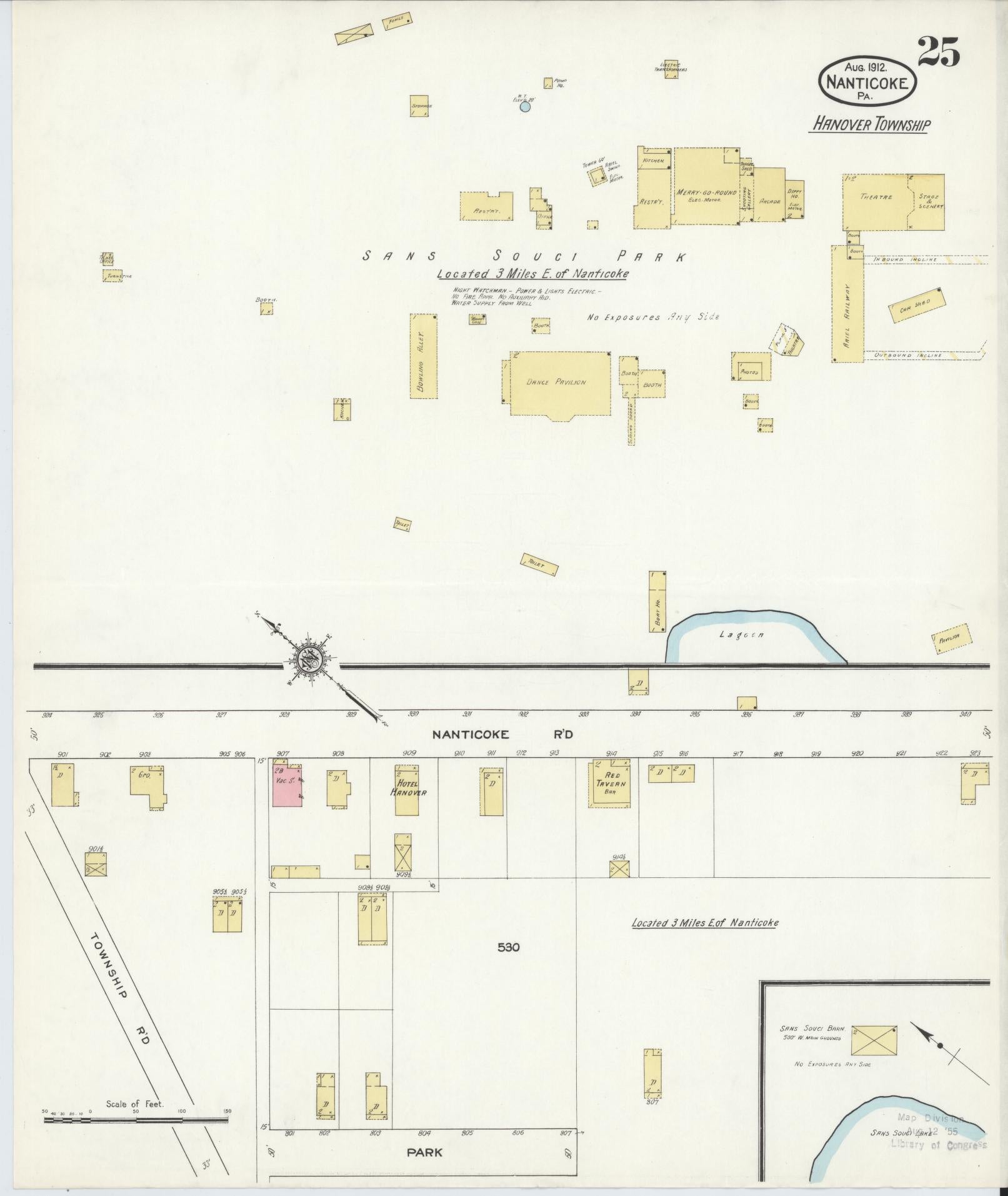 Sanborn Fire Insurance Map from Nanticoke, Luzerne County, Pennsylvania (1912), Sheet #0025 - Complete Map Set gallery image, historic Sanborn map, vintage wall art, Pennsylvania Pennsylvania