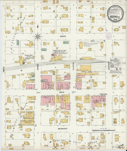 Sanborn Fire Insurance Map from Boswell, Benton County, Indiana (1901), Sheet #0001 - Historic Sanborn Fire Insurance Map Print, vintage old map wall art, antique decor, genealogy gift, Indiana Indiana map
