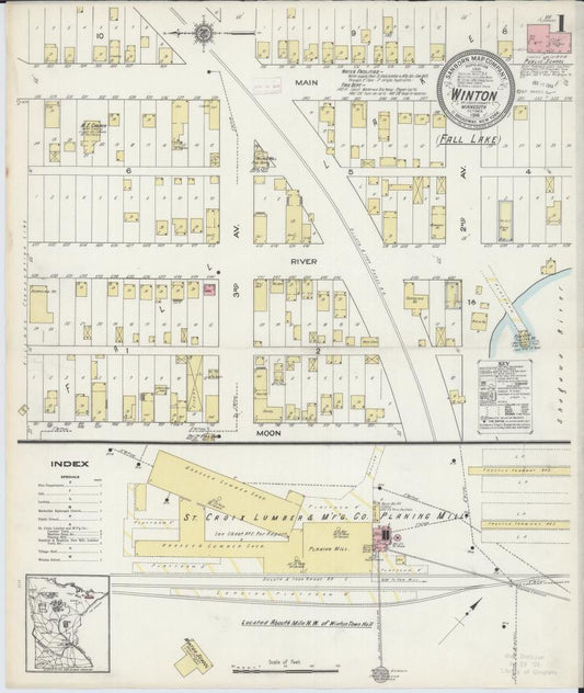 Sanborn Fire Insurance Map from Winton, Saint Louis County, Minnesota. (1914) – Map View