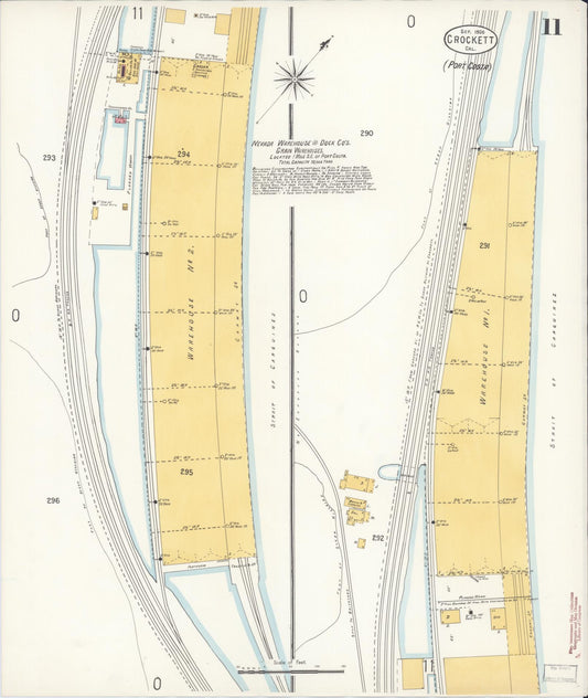 Sanborn Fire Insurance Map from Crockett, Contra Costa County, California (1906), Sheet #0011 - Historic Sanborn Fire Insurance Map Print, vintage old map wall art, antique decor, genealogy gift, California California map